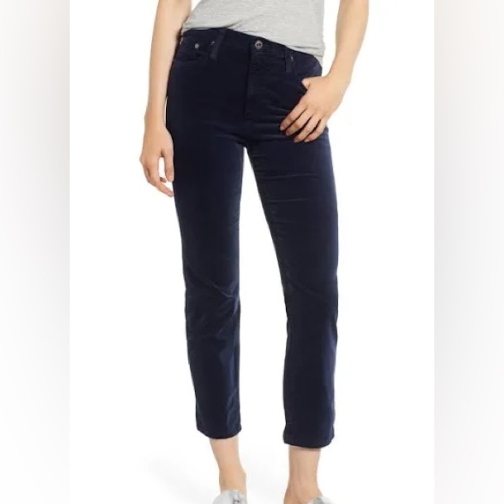 AG Jeans Isabelle Navy Velvet